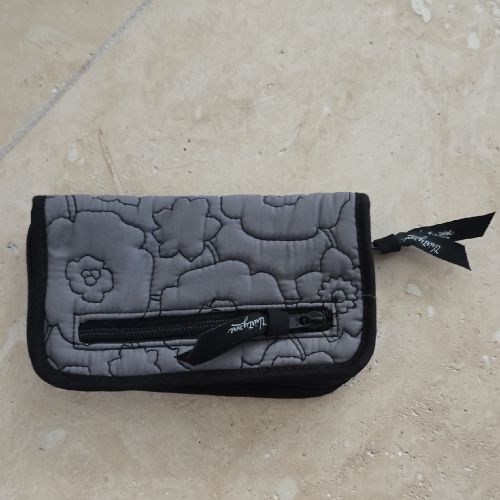 Gray Quilted Wallet By Vera Bradley